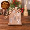 Christmas Led Wooden House Ornament Light Multipurpose Luminous