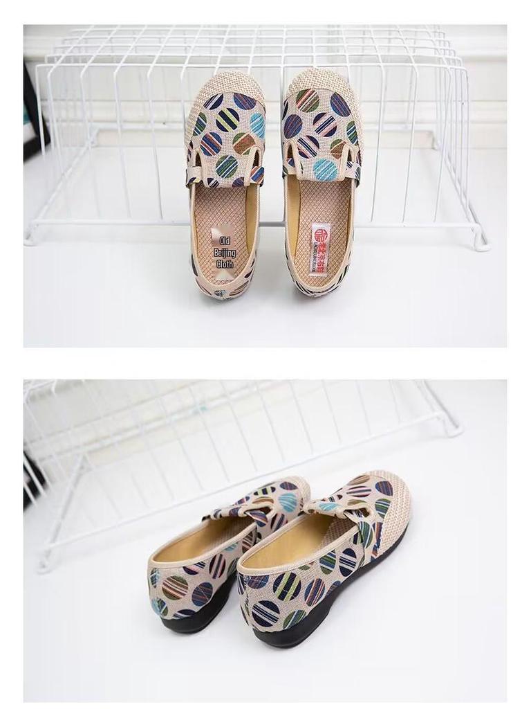 Spring/Summer Women's Comfortable Canvas Slip-On Shoes - Versatile, Non-Slip Soft Sole