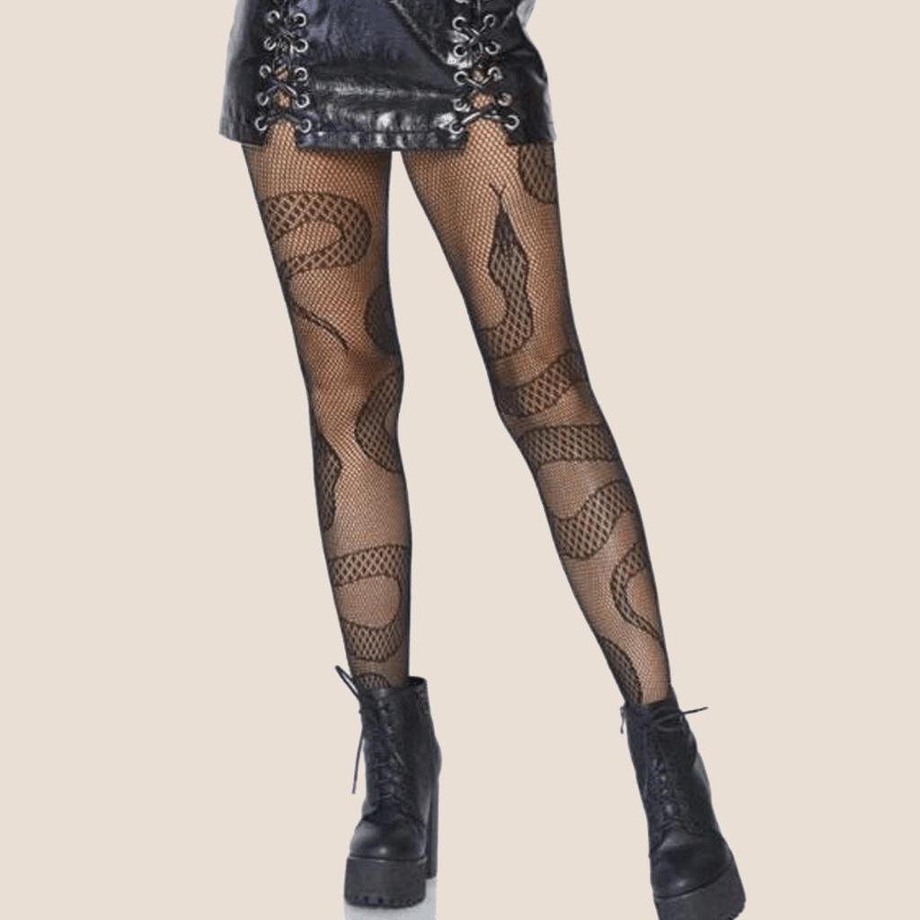 Spicy Y2K Cutout Lace Fishnet Stockings - Spring/Summer