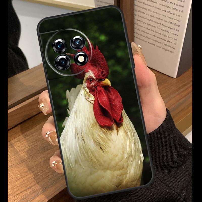 

Cock Rooster Chicken Case For OnePlus 15 R 13T 13R 12R 10T 8T 13 12 11 9 10 Pro Nord 5 CE 4 2 3 Lite N20 N30 Cover OnePlus 13R