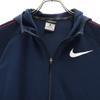 Nike Training Long Sleeve Zip Hoodie M Navy DRI-FIT Jersey Men's Used