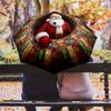 1 PC Automatic Folding Umbrella - Cartoon Pattern, Portable & Foldable Design with 8 Ribs, Christmas Birthday Gifts