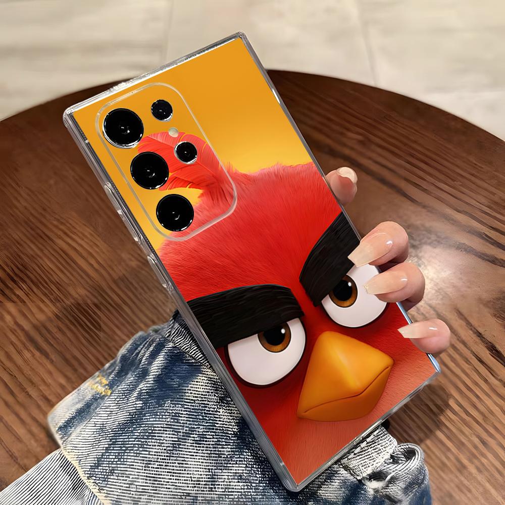 

A-angry Birds Phone Case For Samsung S26 S25 S24 Ultra S23 Fe S22 S20 S21 Plus Plus 5G Fe Transparent Cover Galaxy S22 Ultra 5G