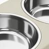 Dog Bowl Stand Anti-Slip Detachable Food Holder Station Dog Bowl Holding with Double Stainless Steel Dish for Home Living Room