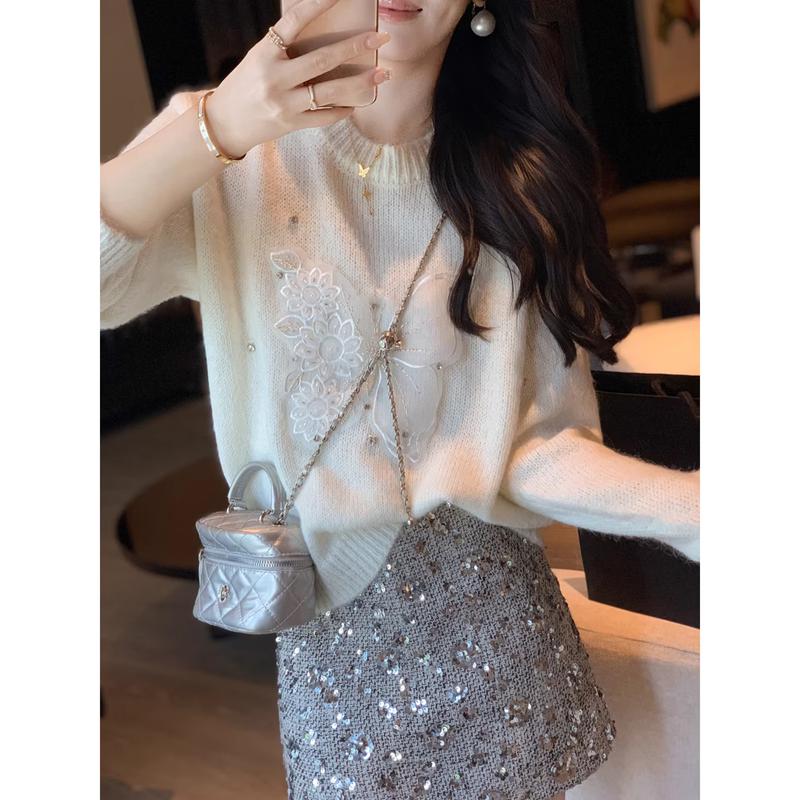 Women's Korean Style Slouchy Knit Sweater