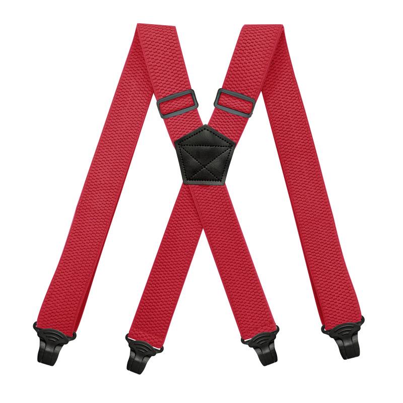 Corn Pattern Unisex 4-Clip Elastic Suspenders, 3.8cm Braces