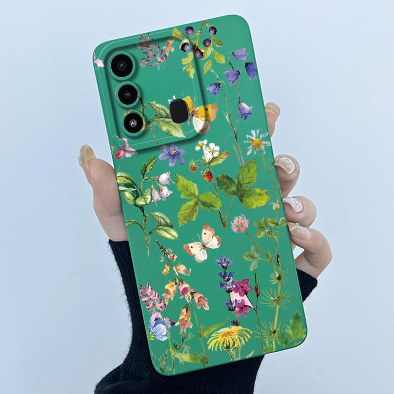 For Tecno Spark 8C Phone Case KG5k KG5j Cute Panda Girls Cats Liquid Silicone Back Cover For Tecno Spark Go 2022 Spark8C Funda