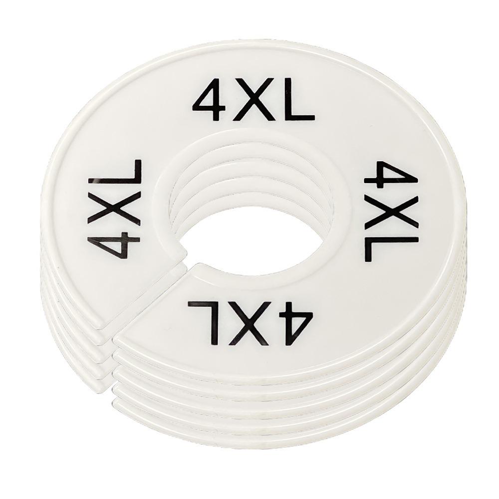 5Pcs Organizing Hangers Clothing Rack Size Dividers DIY Craft Round Garment Labels Wardrobe Separator Plastic