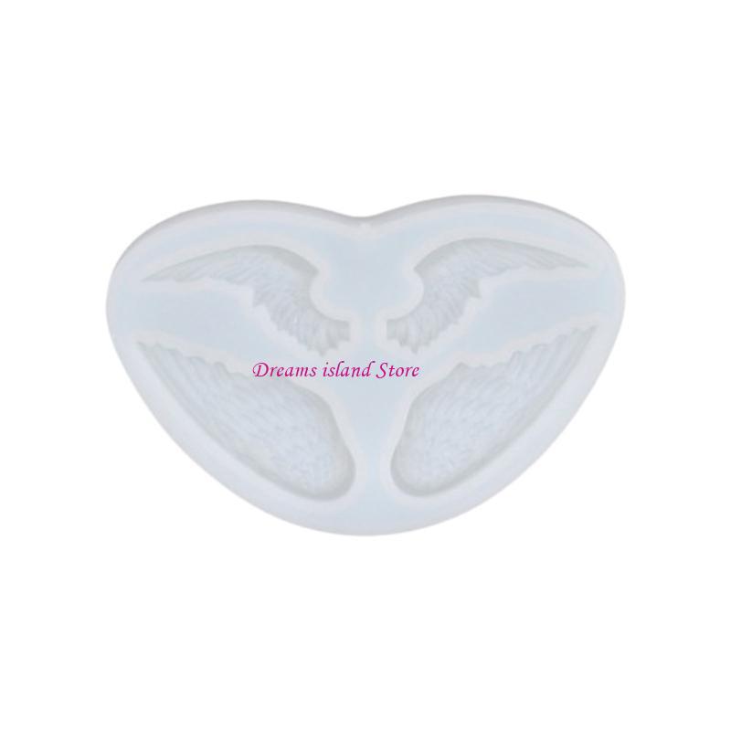 

Crown Gooses Wing Silicone Mold Fondant Chocolate Mould DIY Cake Dessert Mould Homes Kitchen Baking DIY Supplies HX6C