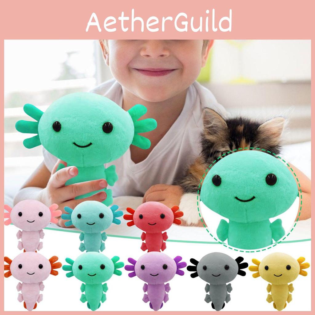 Kawaii Axolotl Plush Doll For Kids Soft And Cuddly Cartoon Character Toy Pillow