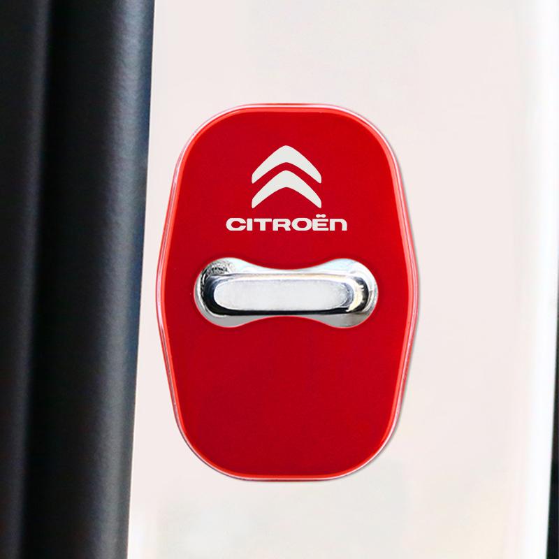 Cache-verrou de porte de voiture en métal pour Citroën C4 C3-XR C5 Aircross C6 C-quatre Picasso C-Elysee C4L C3L Autocollants Emblème Badge