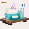 Wooden Square Tray Wooden Bathroom Tray Wooden Storage Board Decorative Storage Wooden Frame Wooden Board
