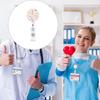 Retractable Badge Holder with Metal Clip Rotating ABS Badge Holder for Student Teacher Doctor Nurse Badge Holder