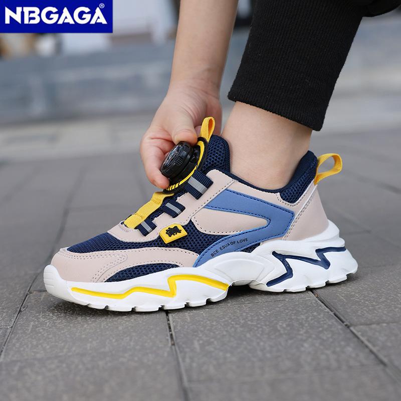 Kids Shoes Boys Running Sport Shoes Trainer Sneakers Big Children Breathable Mesh School Shoe Soft Sole Casual Walking Tenis