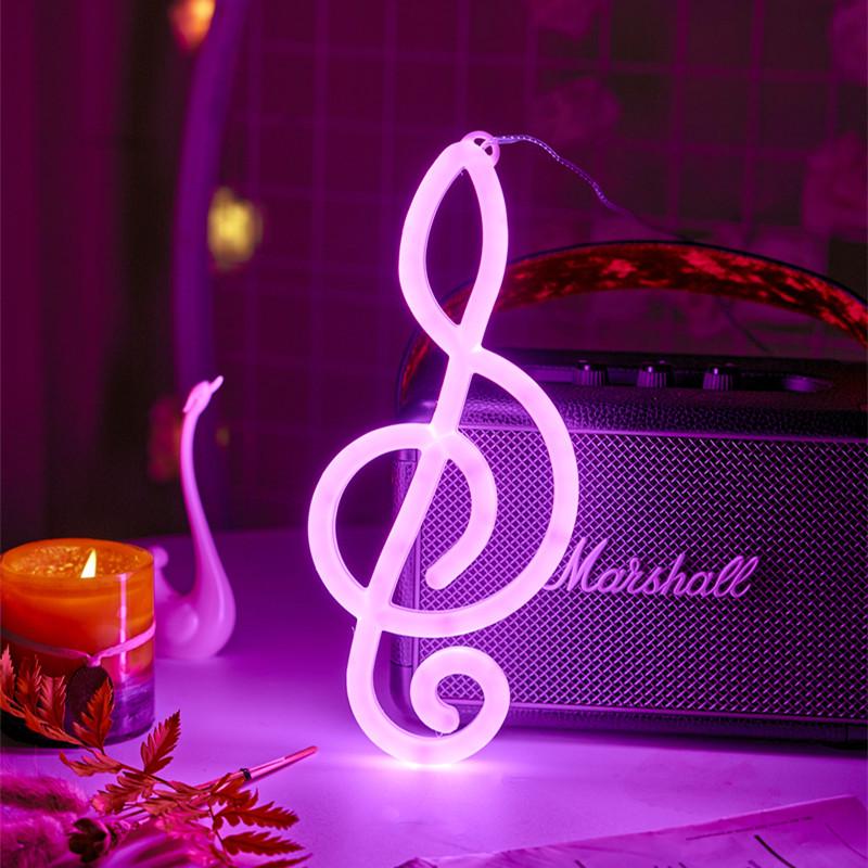 Double-Sided LED Neon Light for Romantic Room Decor