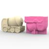 Nonstick Mud Tanker Pen Holder Mold Flower Pot Silicone Mold DIY Crafts Ornament Tool DIY Succulent Planter Mold