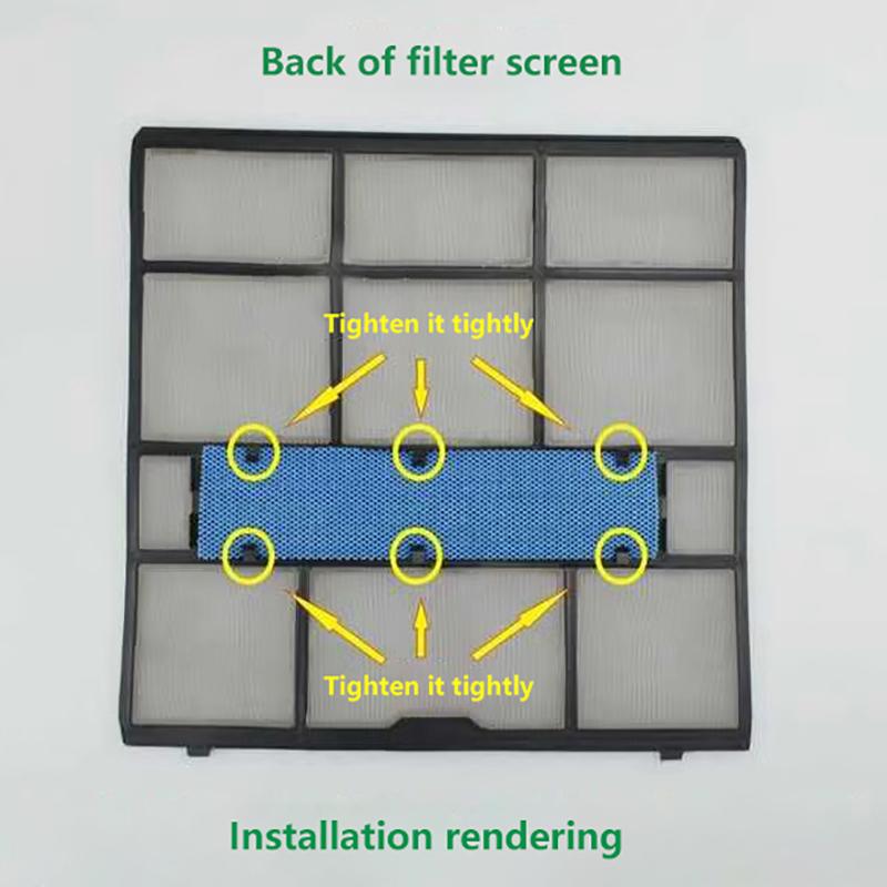 Filtrační vložka klimatizace Gree, Zdravotní filtr, Modrá síťka, Zelená síťka, Černá síťka, Katechin, Filtr se stříbrnými ionty