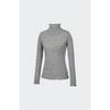 Huit Wool Jacquard Mock Neck Long Sleeve Tee Htwtl4l21t