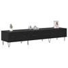 TV Stand Black Oak Effect 150 x 36 x 30 cm Particleboard