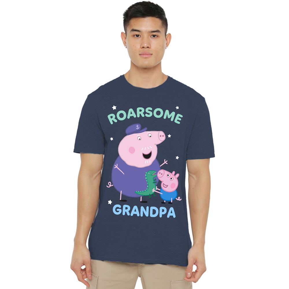 Peppa Pig Unisex Adult Roarsome Grandpa Pig T-Shirt