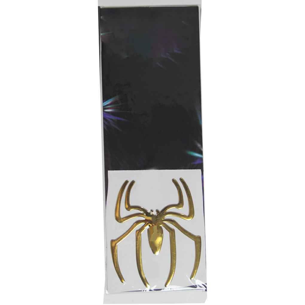 

Наклейки на автомобиль Металлический 3D Паук Логотип автомобиля Золото/Серебряный Аксессуары для стайлинга автомобиля Металлическая наклейка Хромированный значок паука Эмблема золотой