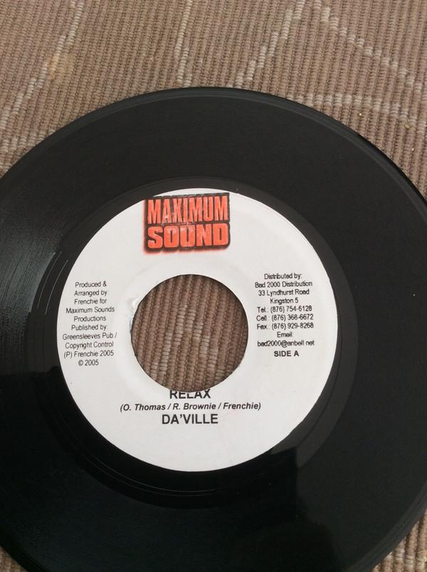 

7inch Record DAVILLE - Relax NONE Maximum Sound 2005 Jamaica Reggae, Ska & Dub Used