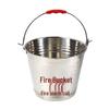Jundingying 6223 8L Stainless Steel Fire Bucket