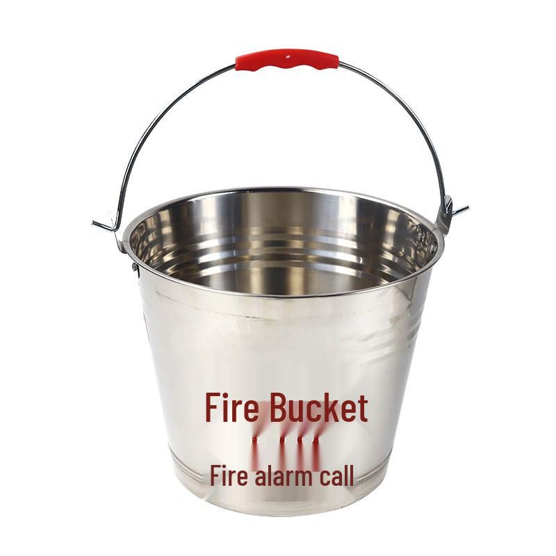 Jundingying 6223 8L Stainless Steel Fire Bucket