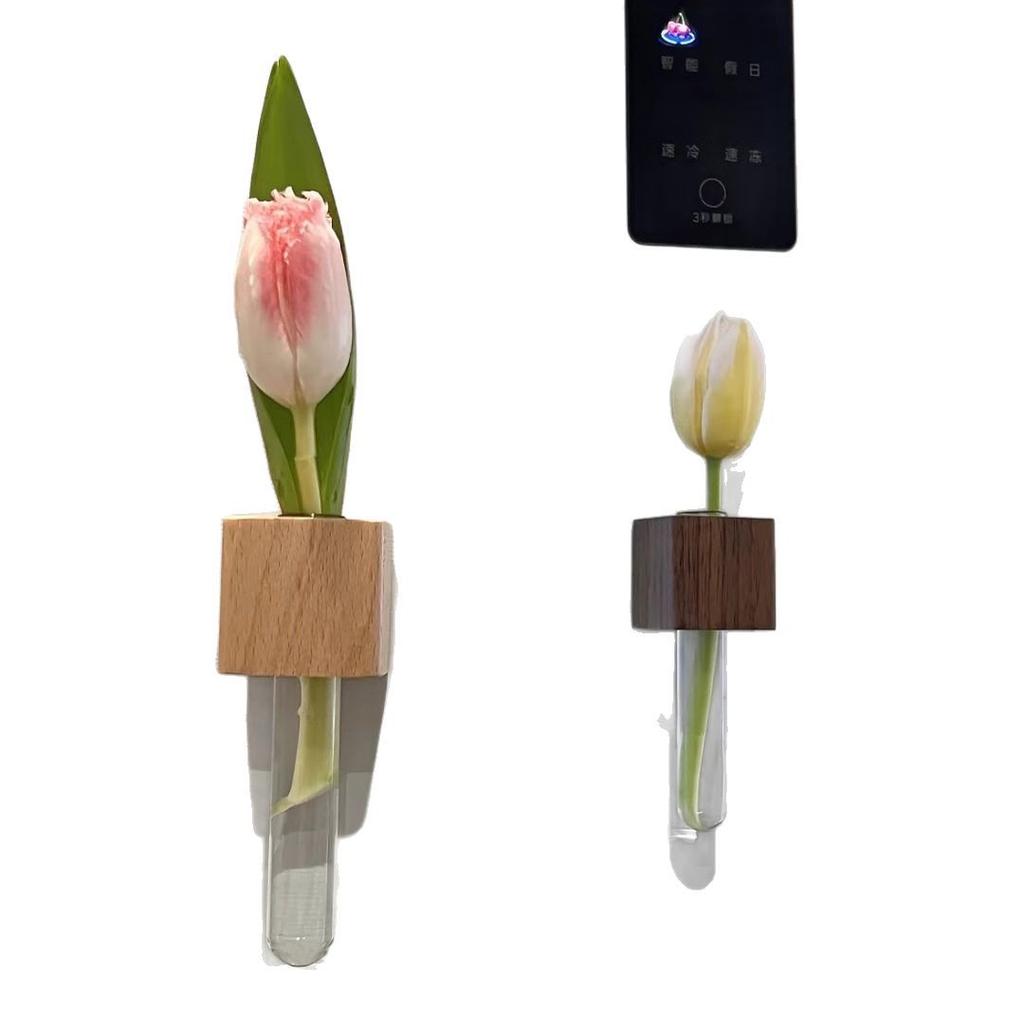 Massivholz Blumen Zucht Kühlschrankaufkleber Vase Kreativ 3D Dreidimensional Magnetische Wand Dreidimensionale Küchen Dekoration
