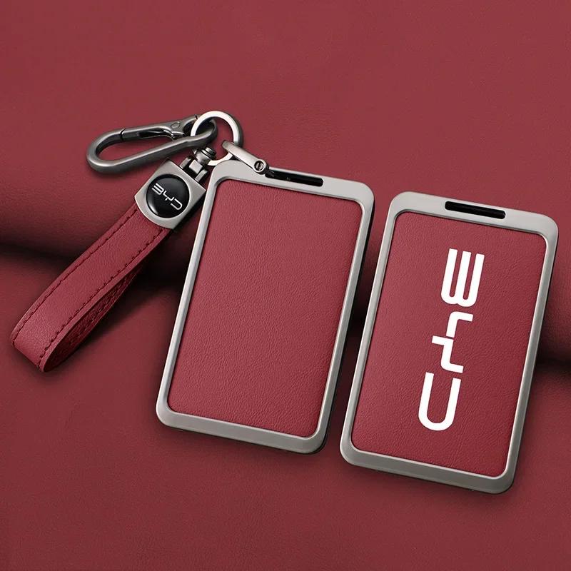 Car Nfc Card Remote Key Cover Fob Case Protector Holder Shell For Byd Tang Dm Han Ev Song Pro Qin Plus Dmi Keychain Accessories
