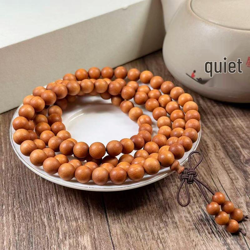 Indonesian Sinking Sandalwood 108 Beads Bracelet for Men & Women - Old Mountain Buddhist Prayer Hand String