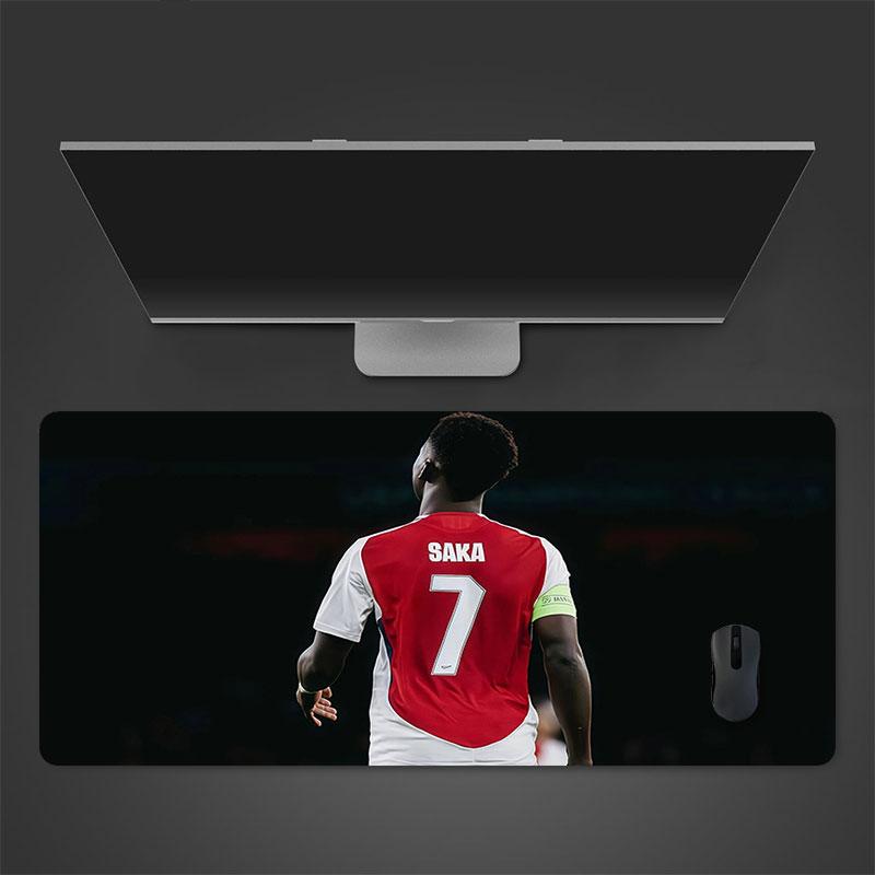 Saka Mouse Pad, Large Gaming Desk Mat, Non-slip XXL Mousepad for Laptop & Tablet, Mini PC Playmat with Stitched Edges