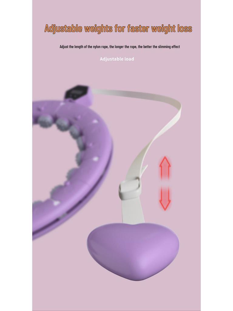 Weighted Smart Hula Hoop: Belly Slimming & Fat Burning Fitness Tool for Women