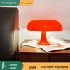 Danish Mushroom Night Light: Minimalist USB Rechargeable Dual-Use Bedside Table Lamp.