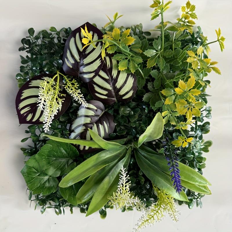 Contemporary Artificial Hedge Plants Plastic Greenery Fence Panel for Garden, Privacy Screen, Outdoor, Indoor Decor Floral Theme Decorative Swag for C