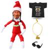 Snoop on A Stoop Hip Hop Lovers Peeping bent-over Christmas elf doll