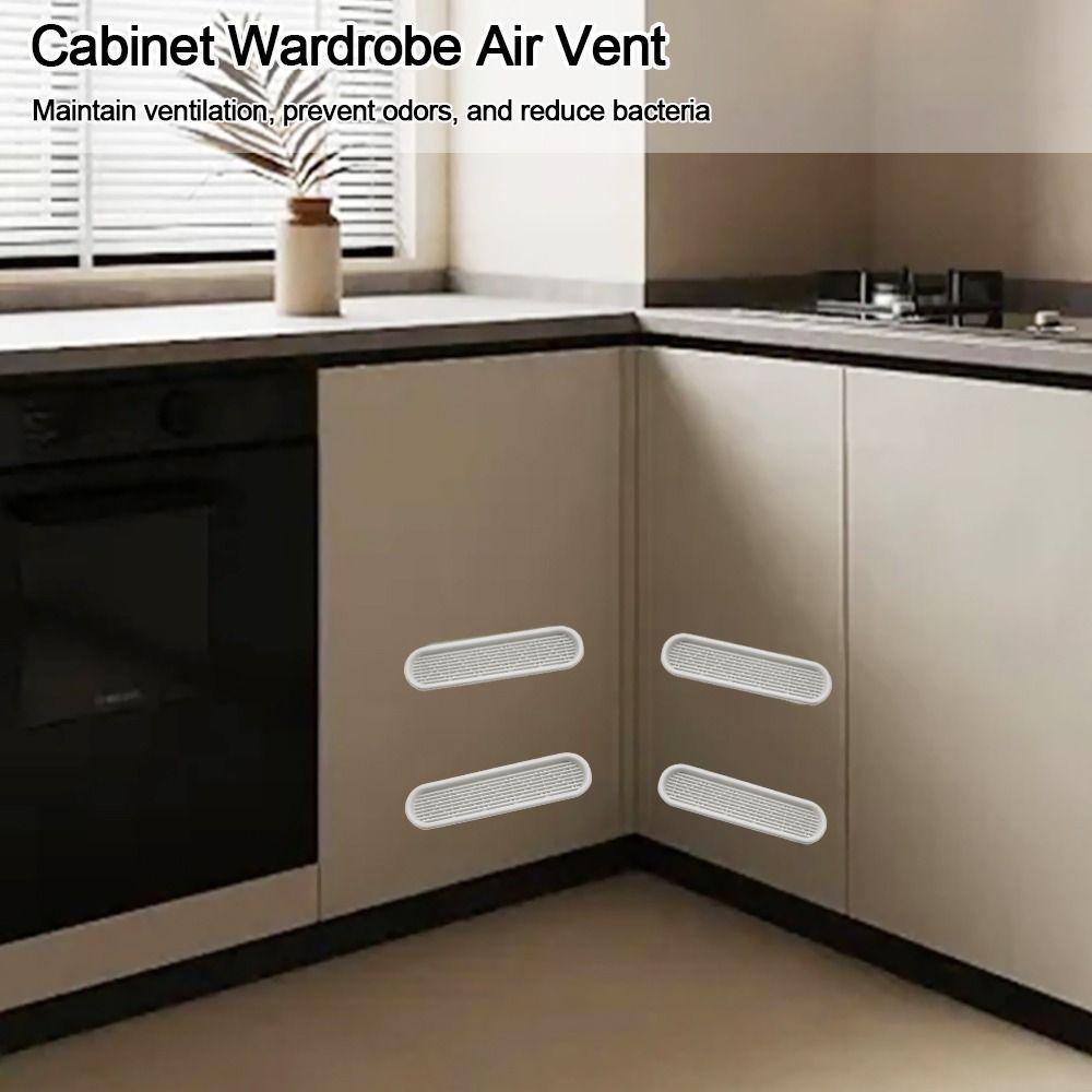 Multiple Sizes Breathable Mesh Rectangular Cabinet Wardrobe Air Vent Ventilation Grille  Wardrobes