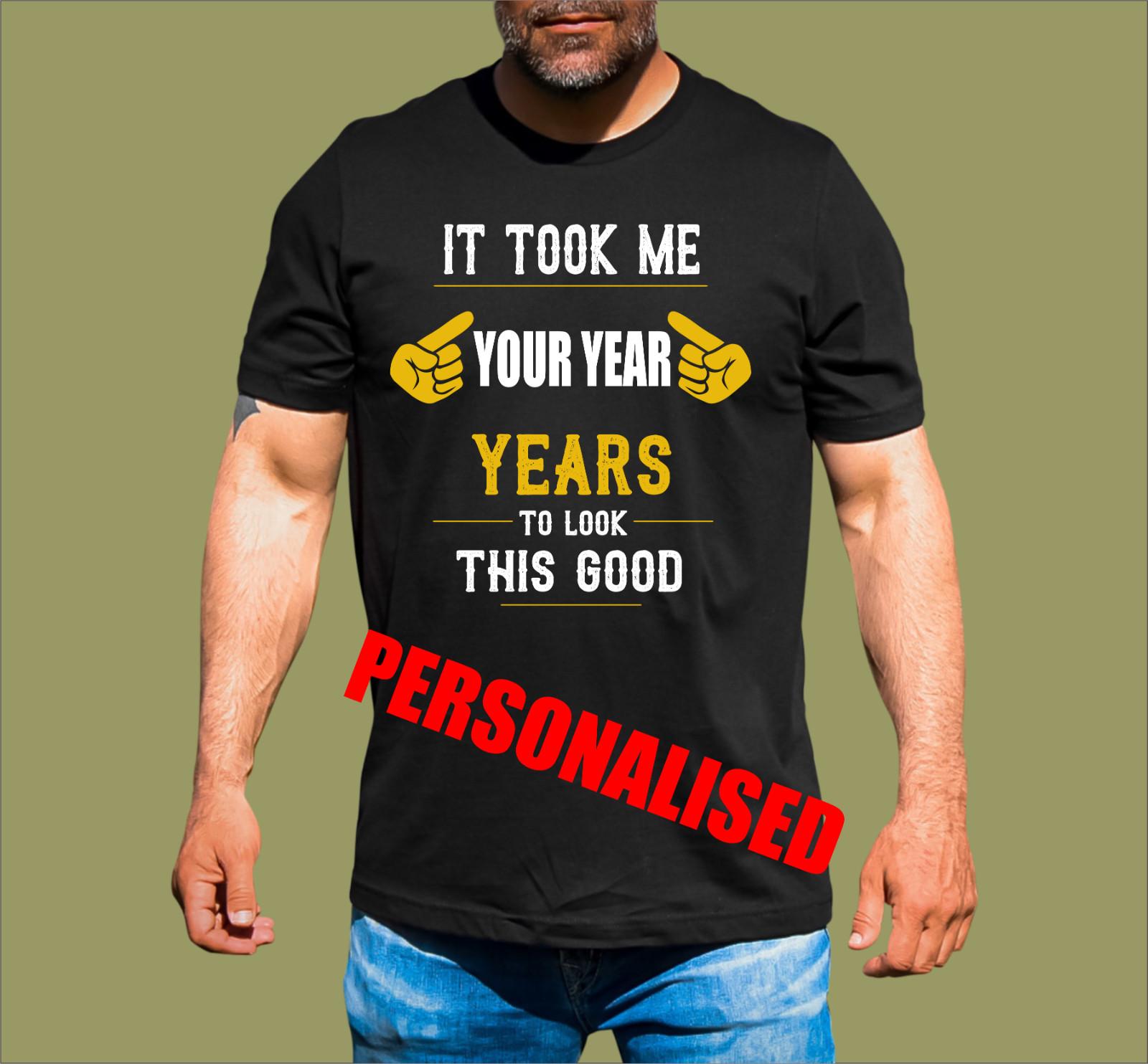 PERSONALISED BIRTHDAY YEAR T-SHIRT S