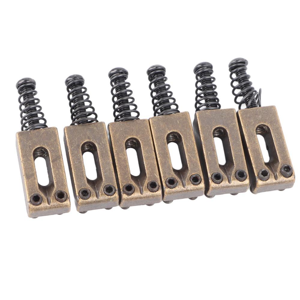 6PCS Zinc Alloy Tremolo Bridge Roller Saddles Electric Guitar Tremolo Parts For Electric Guitars