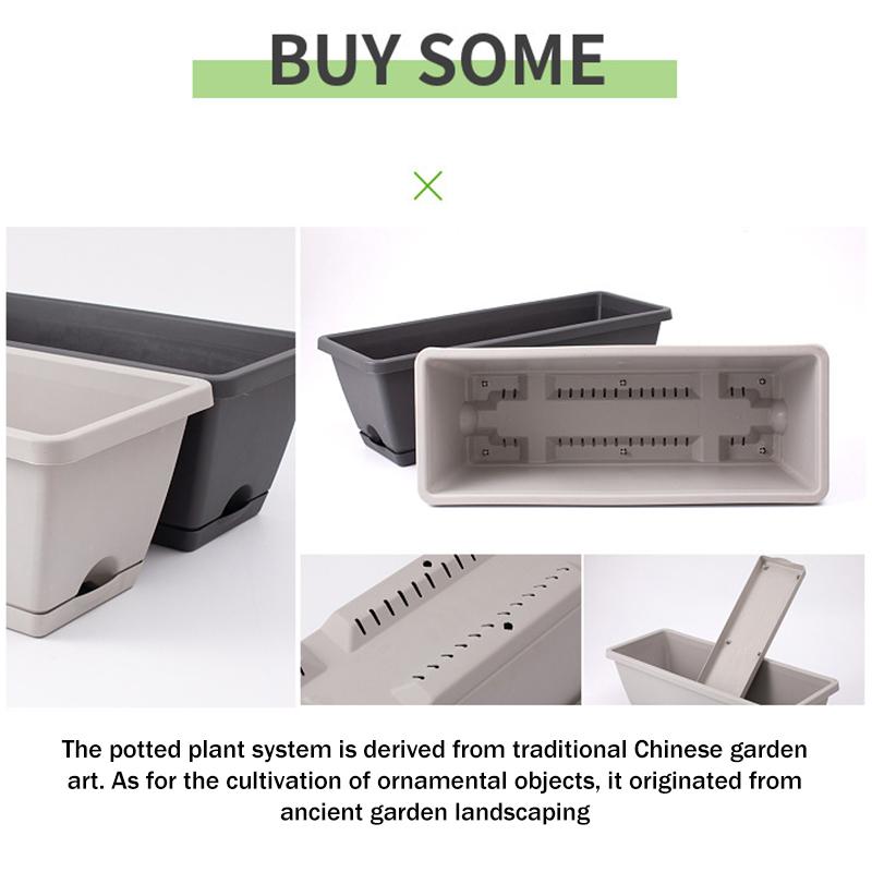 Self-Absorbing Flower Pot Indoor Vegetable Growing Pot With Base Drainage Hole And Absorbent Rope Plants Cuttings Pot For Home