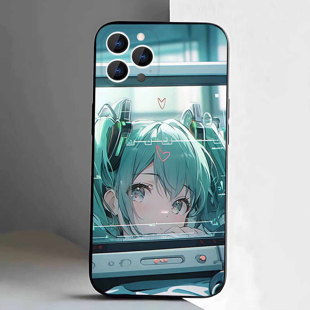 Anime M-MIKU For iPhone 12,16,13,14,15,17,11,Pro,Max,Plus,E,Air,Mini TPU Soft to Skin-friendly phone case