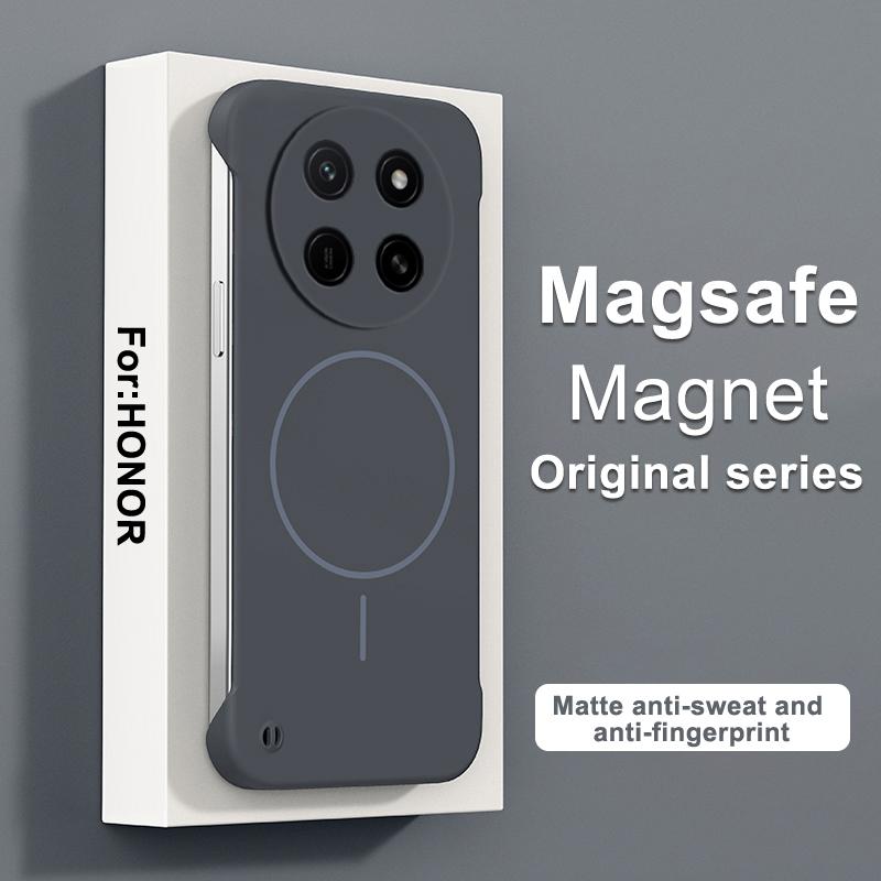 For Magsafe Magnetic Frameless Case For Honor X80 Pro Max Hard PC Matte Ultra Thin Shockproof Cover For Honor X80Pro Max Shell