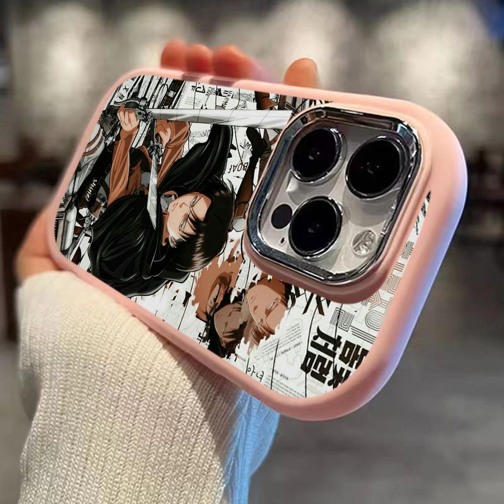 Ae83 Japanese Anime Attack On Titan art Phone Cases for Samsung A13 A32 A53 A04 A54 S24 Ultra Infinix Hot 40 Huawei Metal Camera Protective Back Cover
