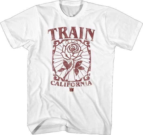 

New TRAIN CALIFORNIA ROSE MENS T-Shirt M