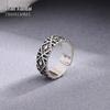 S925 Silver Iridescent Geometric Ring with Rhinestones: Elegant Women's Rhombus Fashion Accessory.