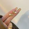 Bow Earrings with Zircon Sweet Japanese and Korean Style Earrings
