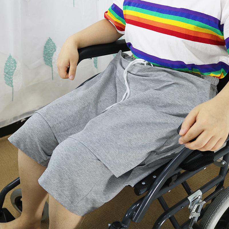 Senioren Hose mit offenem Schritt zur Inkontinenzversorgung - Sommer