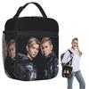 Marcus And Martinus Sweden Norway Eurovision Insulated Lunch Bag for Women Children Leakproof Food Boxes Thermal Lunch Box Tote