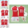 Stylish And Comfortable 2023-24 Arsenal Home 7 Saka 8 Elneny 9 Jesus 11 Martinelli Football Jersey For Children