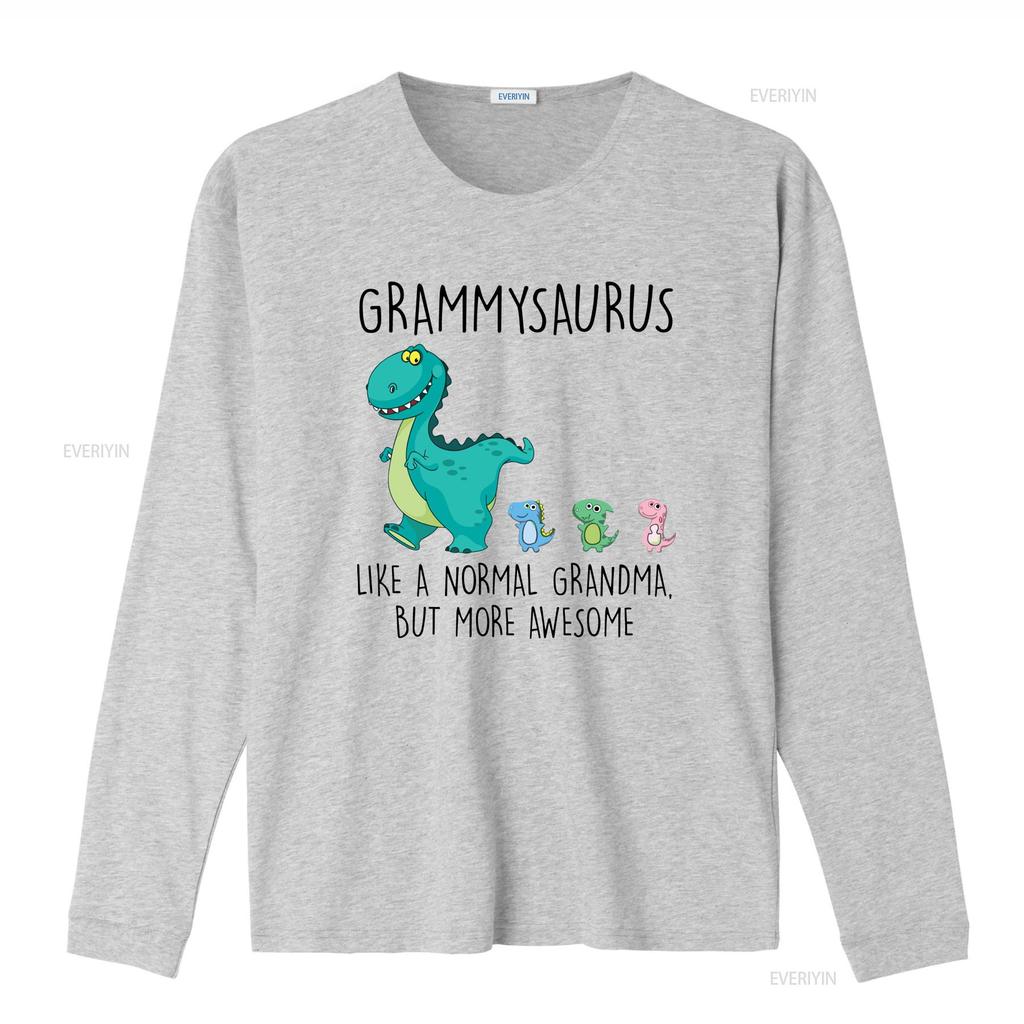 Grammysaurus Like A Normal Grandma But More Awesome T Shirt Mothers Day GifT Vintage Washed Graphic Fashion Stylish Stretched